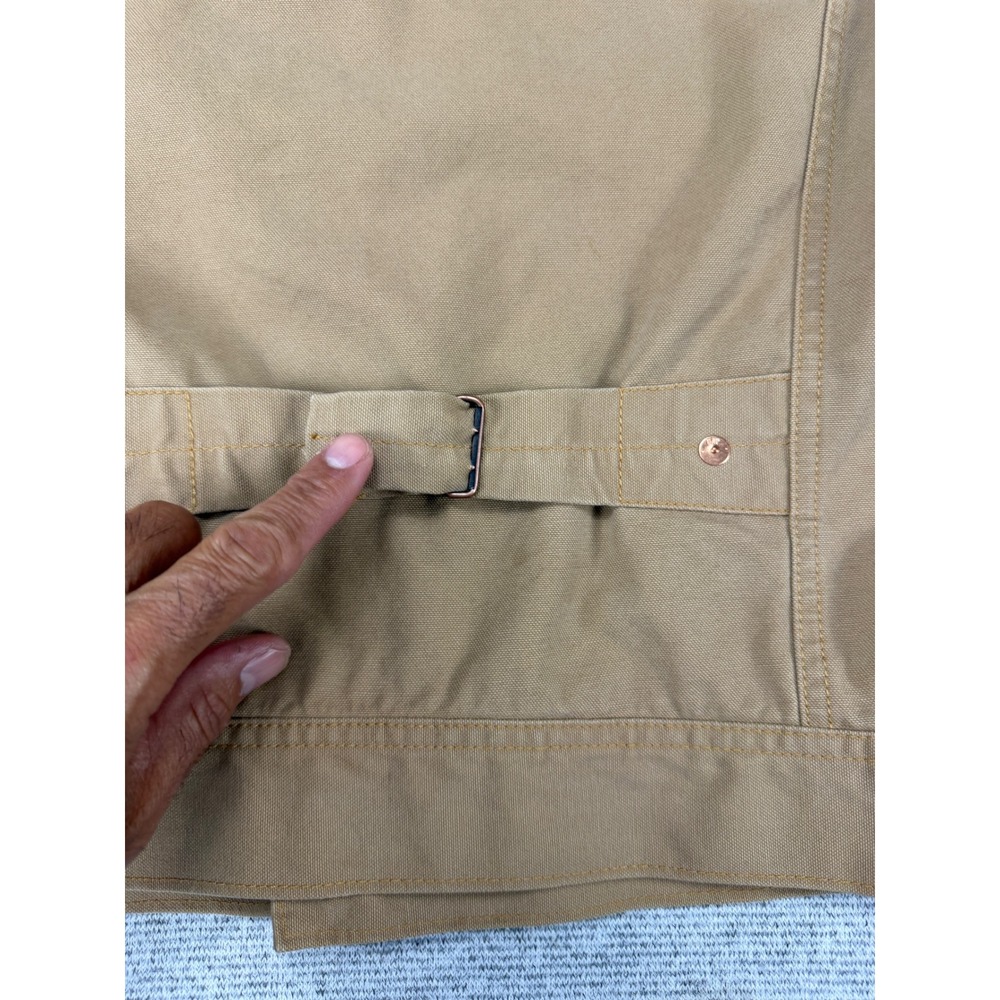 Gap 1969 Mens Cedar Canvas Workwear Jacket Tan Brown Quilted Lining Small HOL10 - Picture 5 of 15